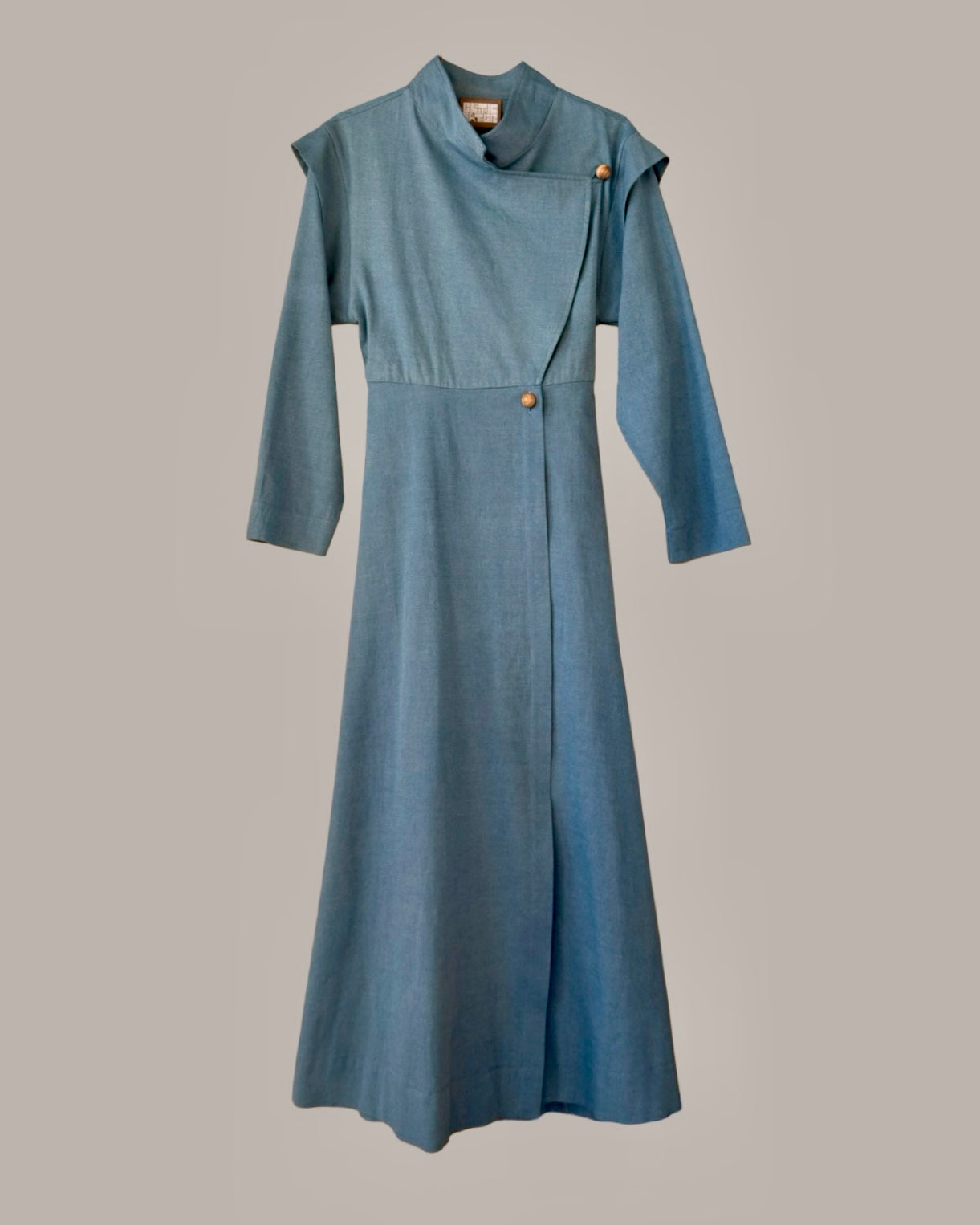 Voyage Coat Dress Piqué Denim