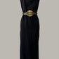 Ninja Shift Dress in Black Kohl Sueded Silk