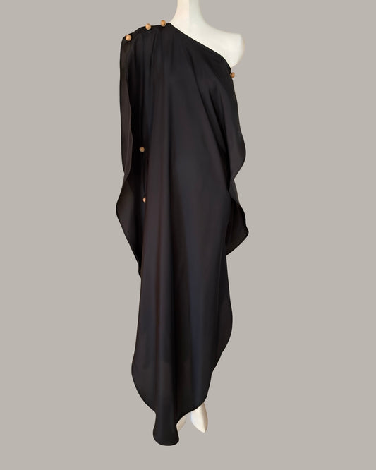 Kleos Dress Black Parachute SIlk