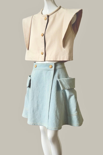 Mantle Skirt Oxide Blue Denim