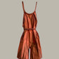 Swanfold Shorts Jumpsuit Sunset Metallic Silk