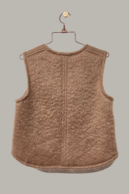 Desert Vest in Camel Mohair