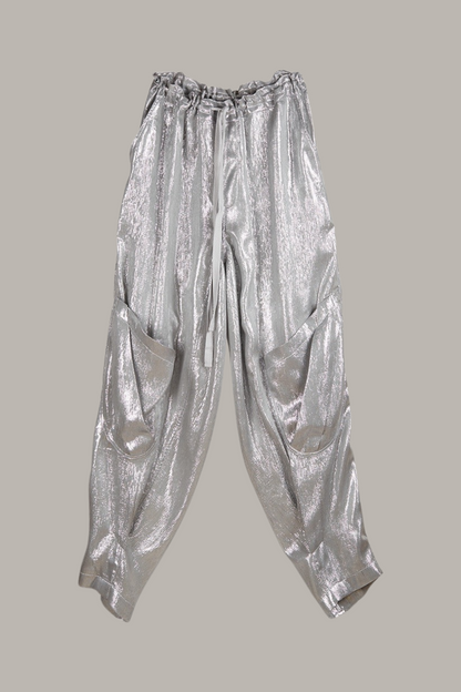 Unisex Ninja Pant in Metallic Silk {Made to Order}