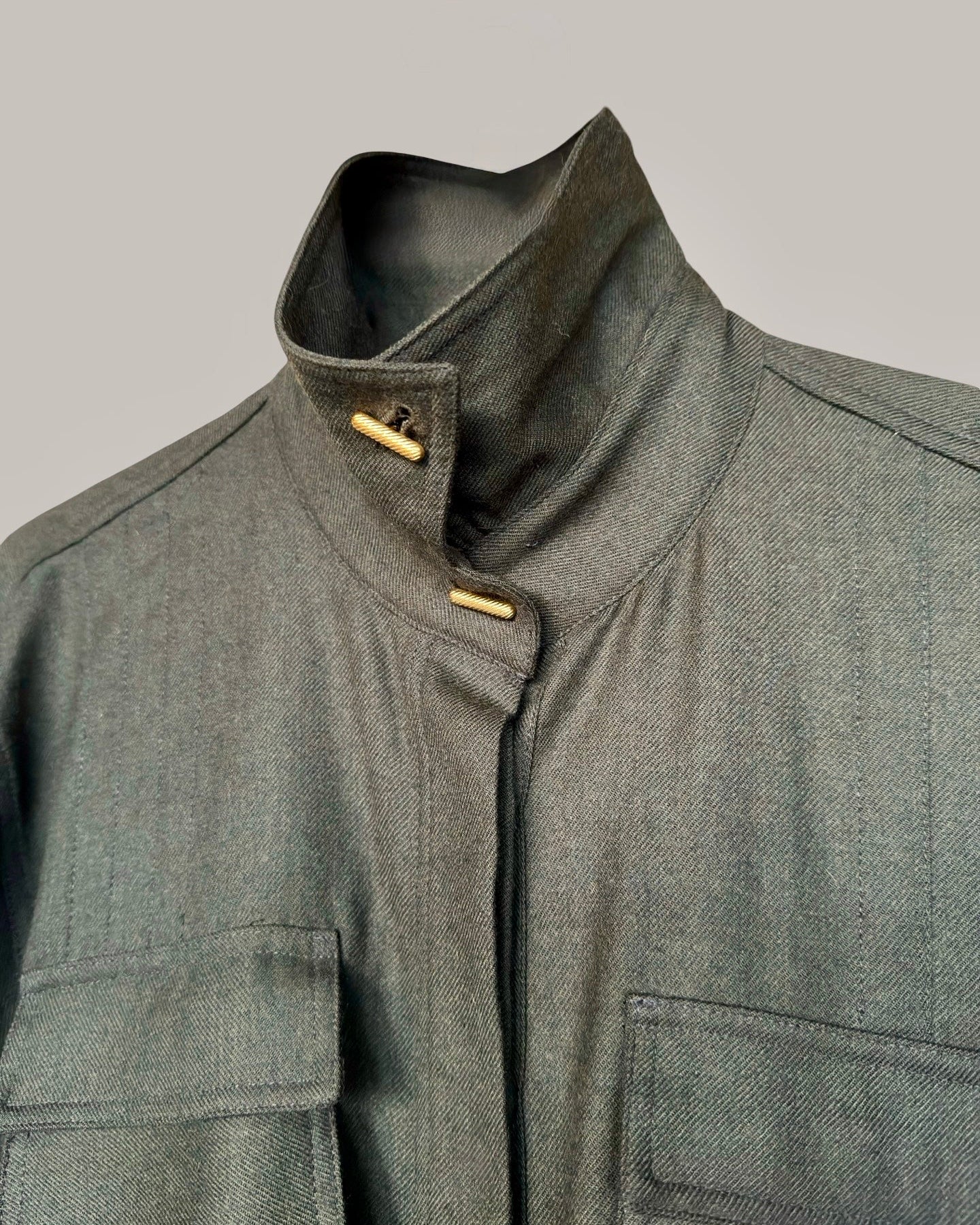 Riding Dress in Sage Wool Flannel {Made to Order}