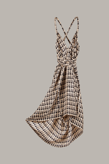 Infinite Rope Dress Iconic Gracious Hands Print {Made to Order}