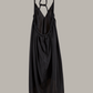 Infinite Rope Dress Black Parachute Silk {Made to Order}