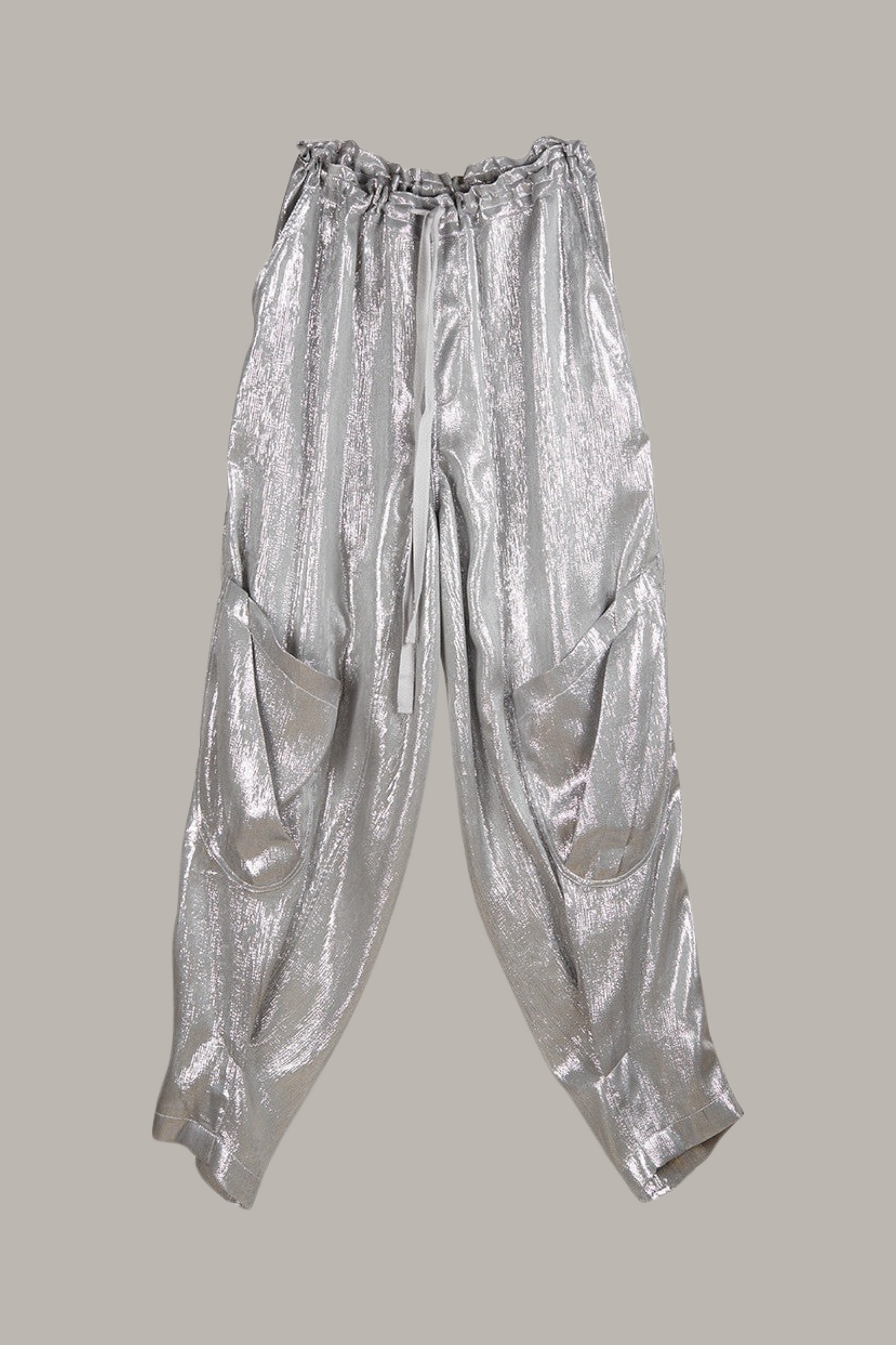 Unisex Ninja Pant in Ochre Parachute Silk {Made to Order}