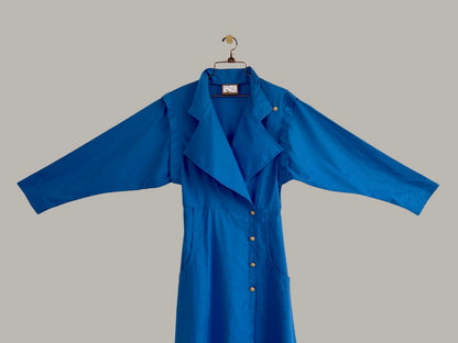 Voyage Coat Dress French Blue Linen/Cotton