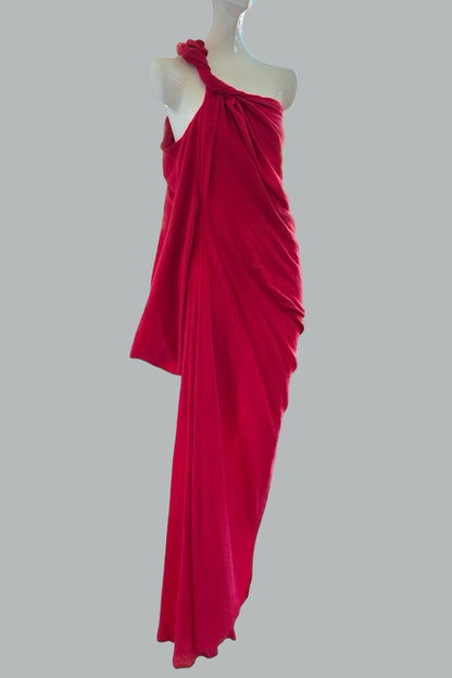 Pentheus Gown Rouge Gauze