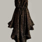 Mountain Samurai Reversible Quilted Vest Black Sueded Silk / Black & Gold Raw Silk Tweed