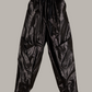 Unisex Ninja Pant in Metallic Black Diamond Silk {Made to Order}