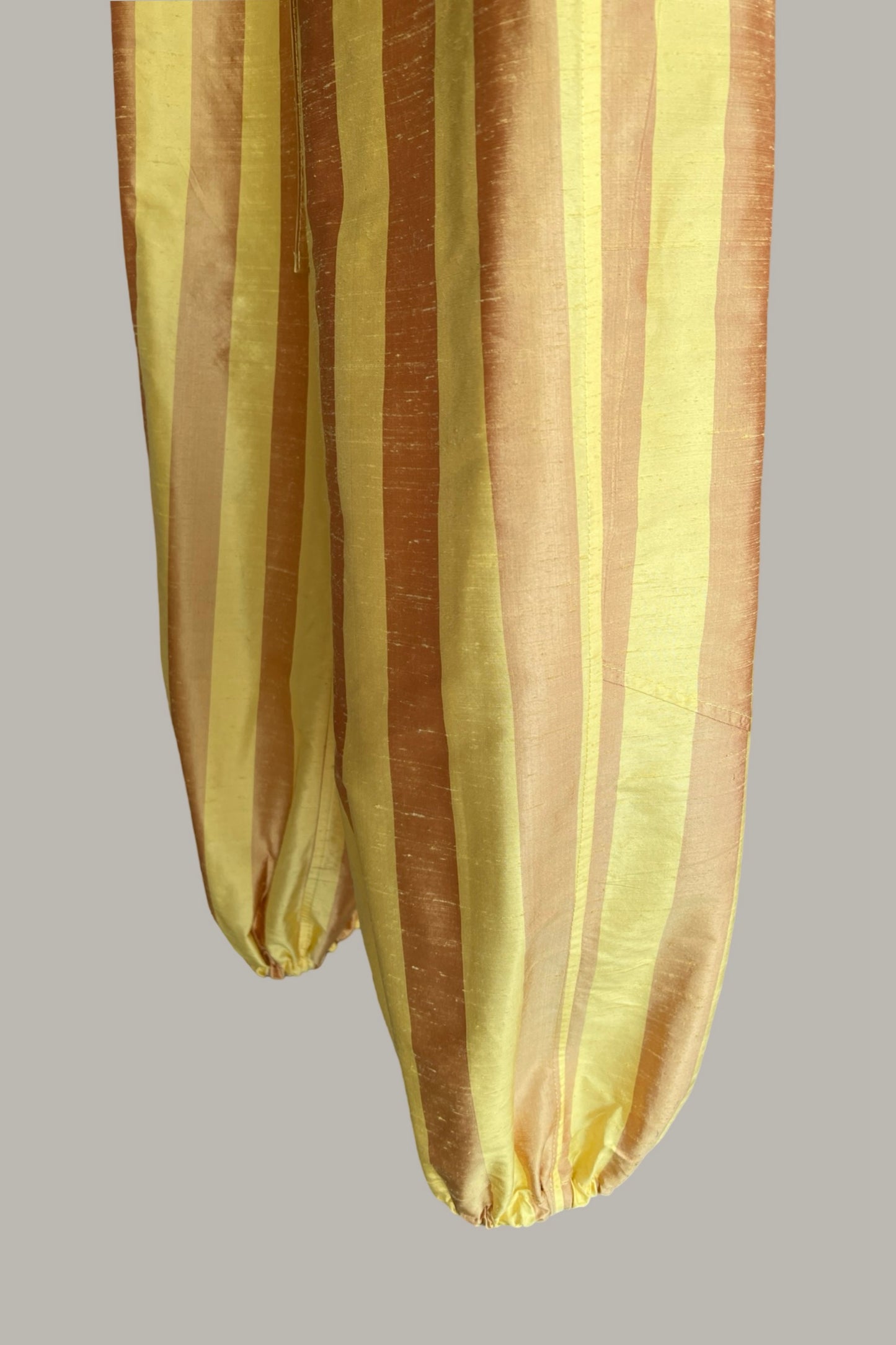 Genie Pant Citron/Butterscotch Silk Stripe