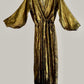 Kimono Jumpsuit Silk Lame' Gold/Black {Made to Order}