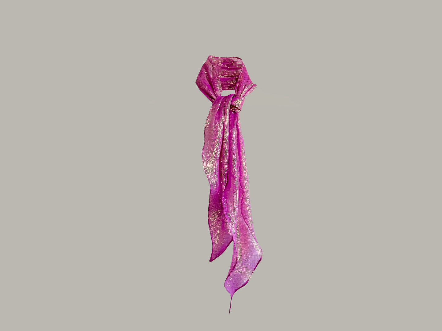 Unisex Infinite Bandeau Ascot Sash in Orchid/Gold