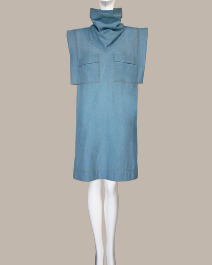 Skywalker Midi Dress in Denim {Made to Order}