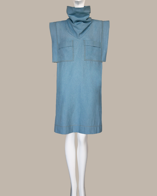 Skywalker Midi Dress in Denim {Made to Order}