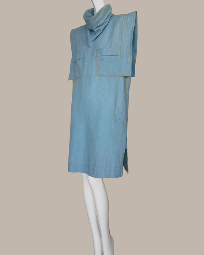 Skywalker Midi Dress in Denim {Made to Order}
