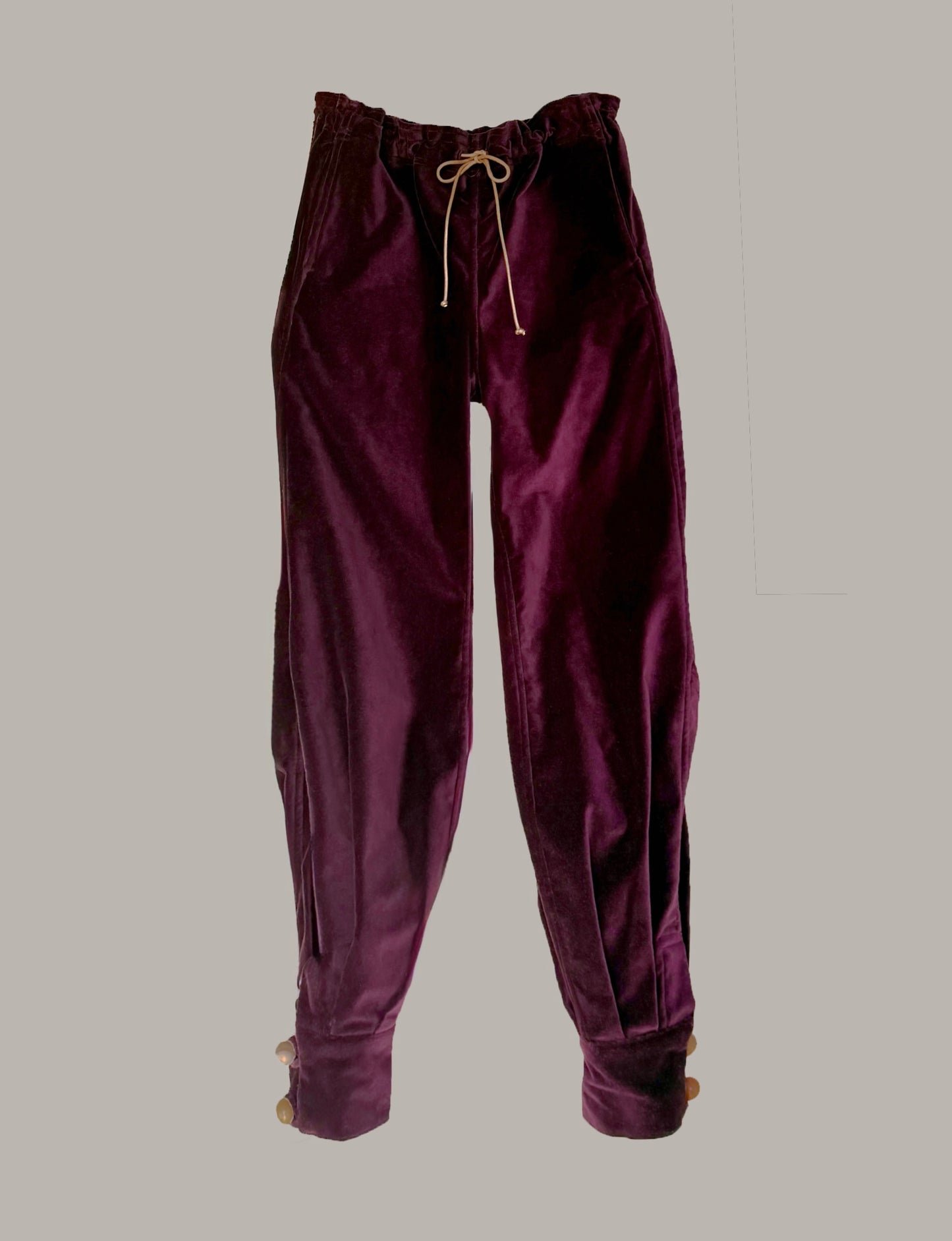 Cuffed Pantaloon in Plum Velvet {Made to Order}
