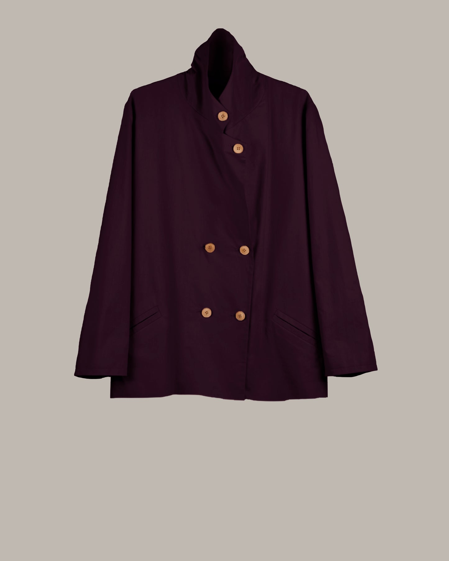 Jet Blazer in Plum Wine Wool {Made to Order}