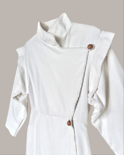 Voyage Coat Dress in Froth Cotton Corduroy {Made to Order}