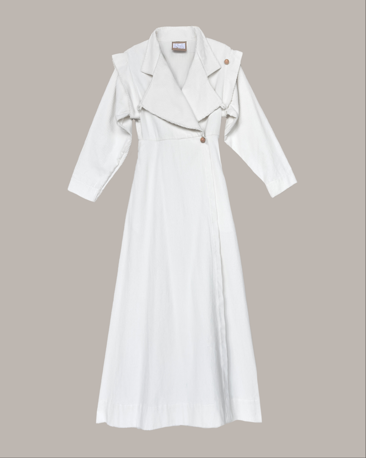 Voyage Coat Dress in Froth Cotton Corduroy {Made to Order}