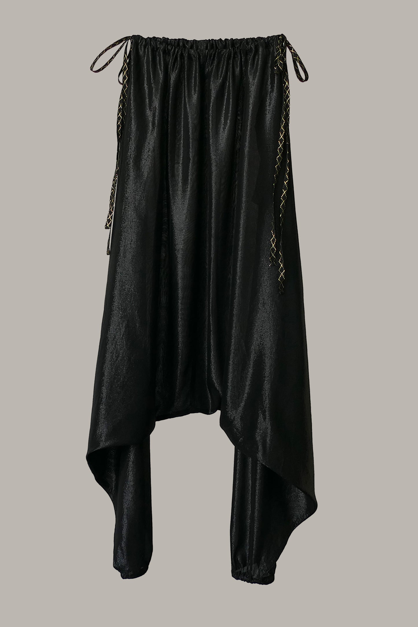 Alibaba Pants in Black Lapis Silk Lame’ {Made to Order}
