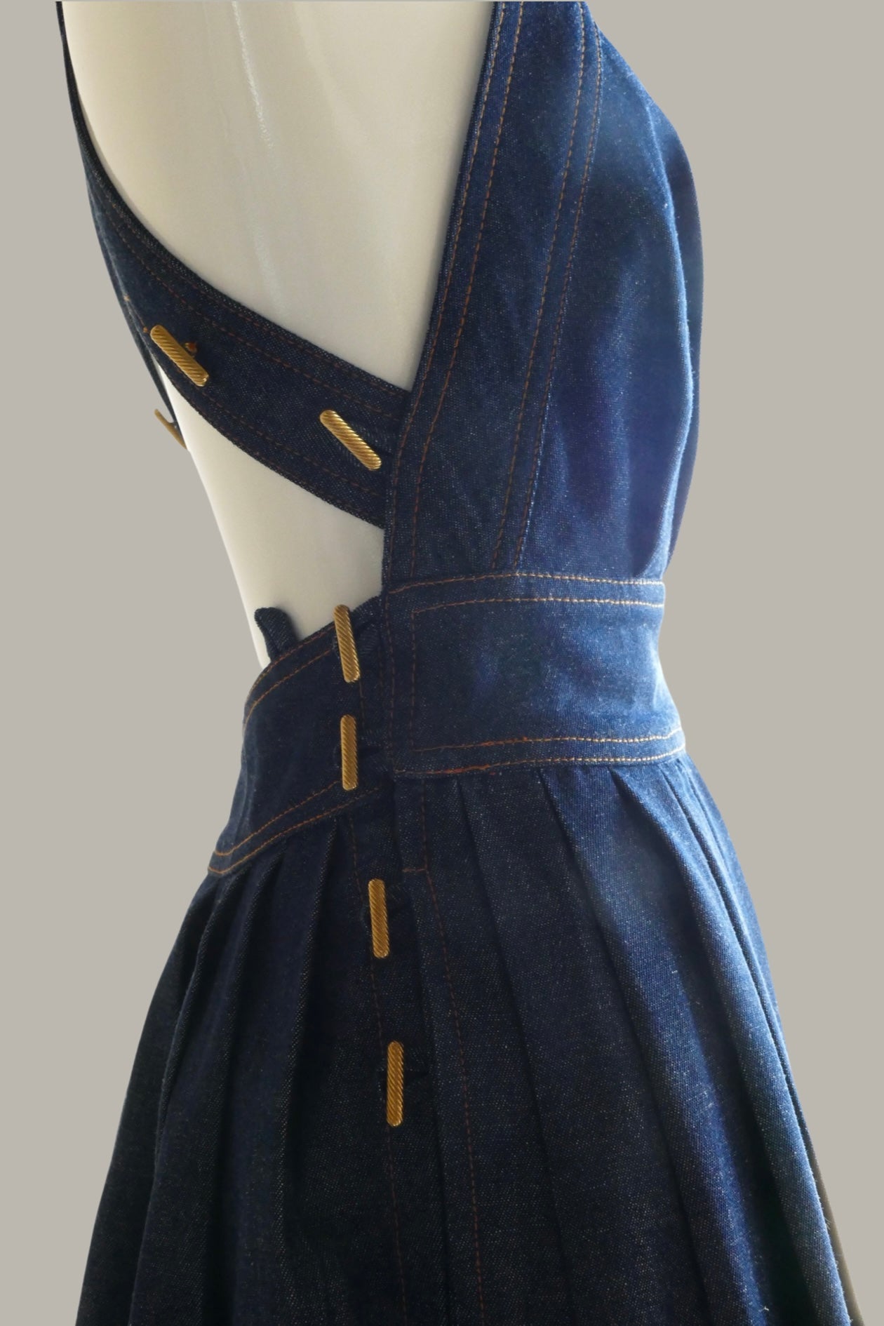 Denim Button Up Pinafore Dress In DENIM BLUE | ZAFUL 2024