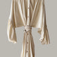 Rimbaud Shirt Dress Raw Silk Noil in Ivory Cream {Made to Order}