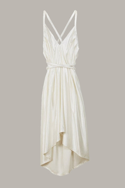 Limited Edition Infinite Rope Dress Pearl Silk Hemp Charmeuse