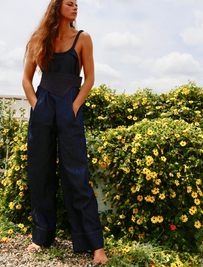 Swanfold Indigo Denim Jumpsuit