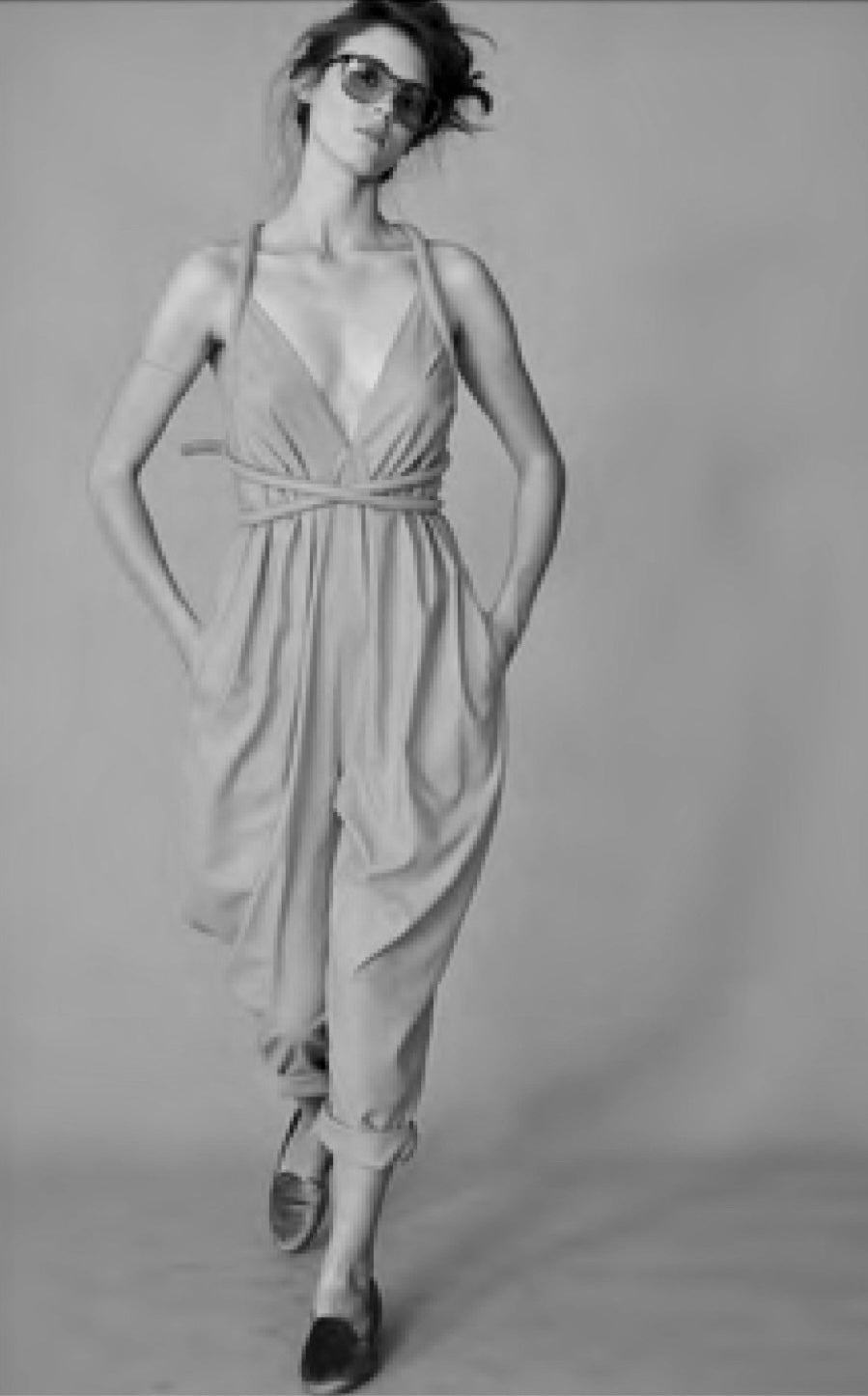 Infinite Rope Jumpsuit in Ivory Cream Raw Silk {Made to Order}