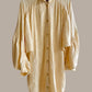 Rimbaud Shirt Dress Parchment Shell Silk Tussah